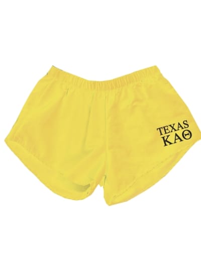 TEXAS- Yellow Shorts - Theta (black design)