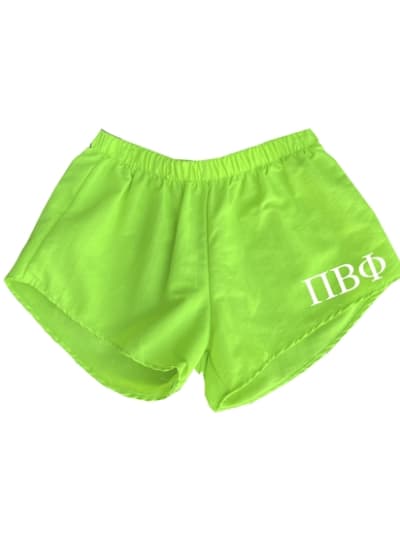 Green Sorority Shorts - Pi Phi