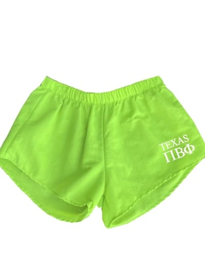 TEXAS- Green Shorts - Pi Phi