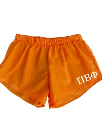 Orange Sorority Shorts - Pi Phi