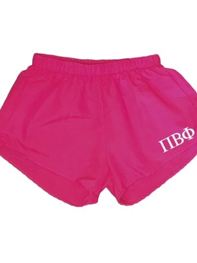 Pink Sorority Shorts - Pi Phi