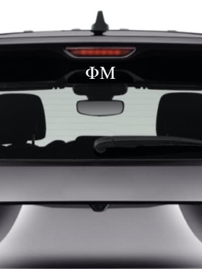 Phi Mu Sorority Car Decal