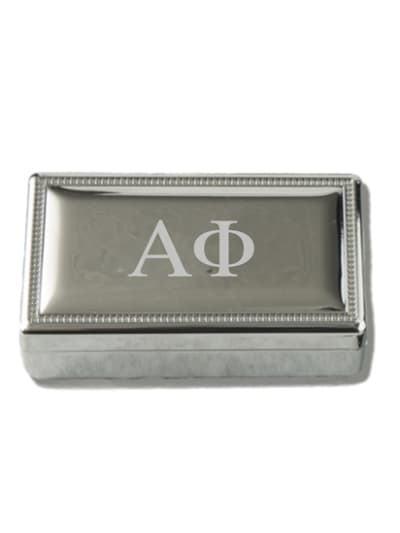Silver Pin Box - Alpha Phi