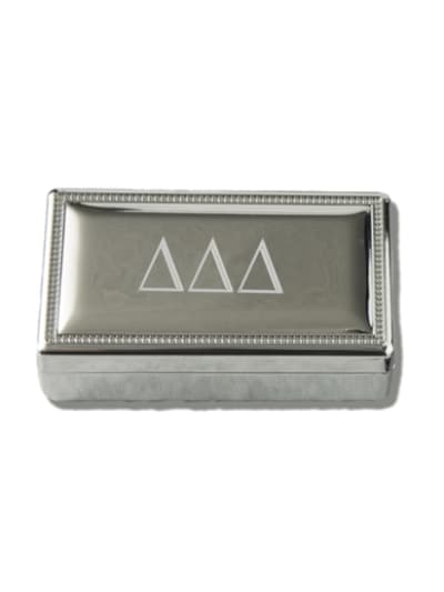 Silver Pin Box - Tri Delta