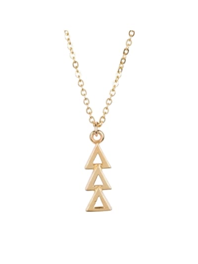SP Gold Lavalier Necklace - Tri Delta