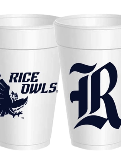 Rice University Styrofoam Cups