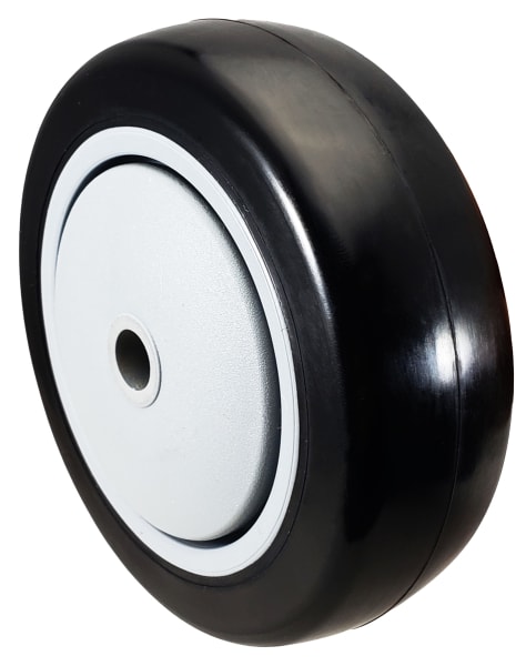 4" x 1-1/4" Black Polyurethane Wheel for Casters or Equipment 300 lbs Capacity