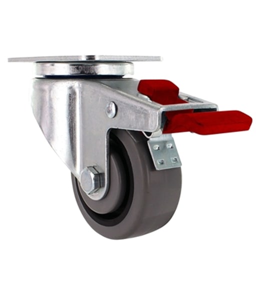Plate Mount Total Locking Casters