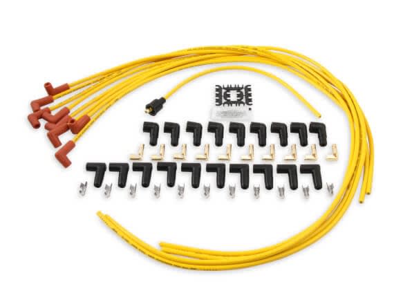 Accel 8MM Yellow with Orange 90 Deg Boots Wire Set