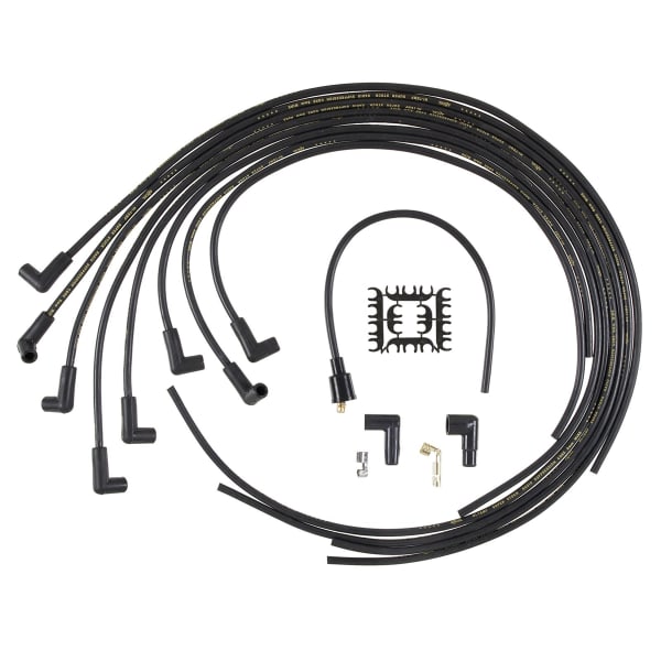 Accel 8MM Black with 90 Deg Boots Wire Set