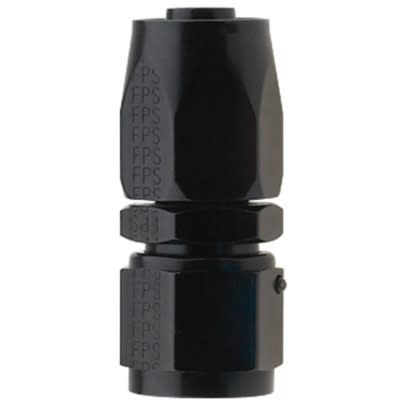 -4 AN Fragola Straight Reusable Hose End Black