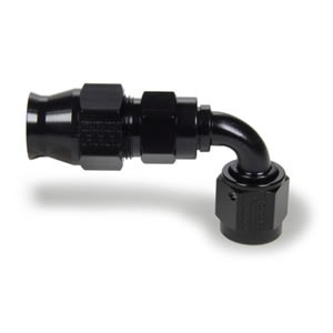 -12 AN Fragola Race Rite 90 Deg Reusable PTFE Hose End Black