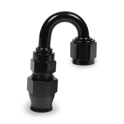 -6 AN Fragola Race Rite 180 Deg Reusable PTFE Hose End Black