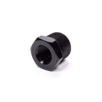 Pipe Bushing 3/4 in NPT Male to 3/8 in NPT Female, Aluminum, Black