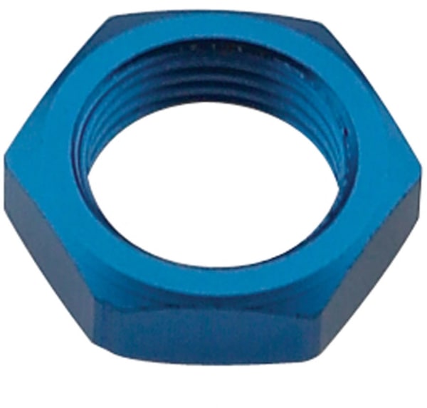 -4 AN Bulkhead Nut Blue
