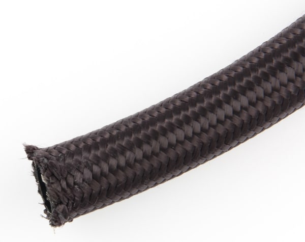 -8 Premium Nylon Race Hose Black Braided per ft