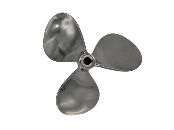 11 7/8" X 15 Stainless Steel Three Blade LH Prop 1" Shaft