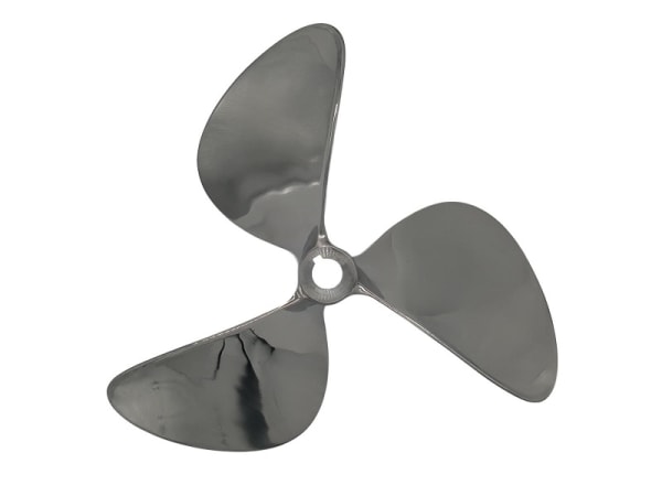 14" X 14 Stainless Steel Three Blade LH Prop 1" Shaft