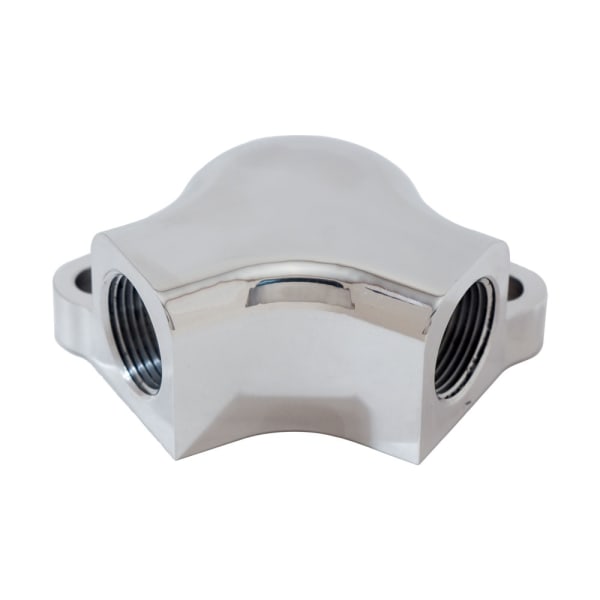 Billet Chevy Water Discharge Divider 3/4 NPT