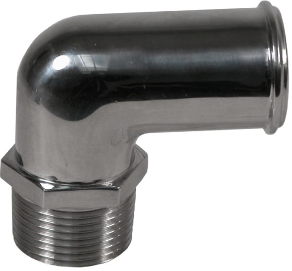 1" NPT to 1-1/4" Ninety Degree Cast Stainless Fitting