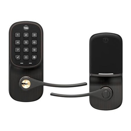 Yale YRL216-NR-0BP Assure Lever Push Button Keypad Lever Lock, Standalone, Oil Rubbed Bronze