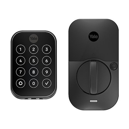 Yale YRD654-ZW2-BSP Pro 2 Touchscreen Smart Lock with Z-Wave 2, Black Suede
