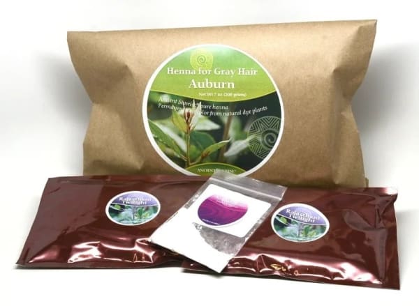 photo of Henna For Gray Hair Auburn Kit Ancient Sunrise