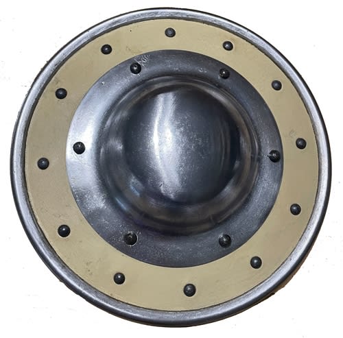 Buckler with Leather Covering Face, 9" Round
