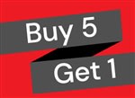Buy 5 Get 1 Free