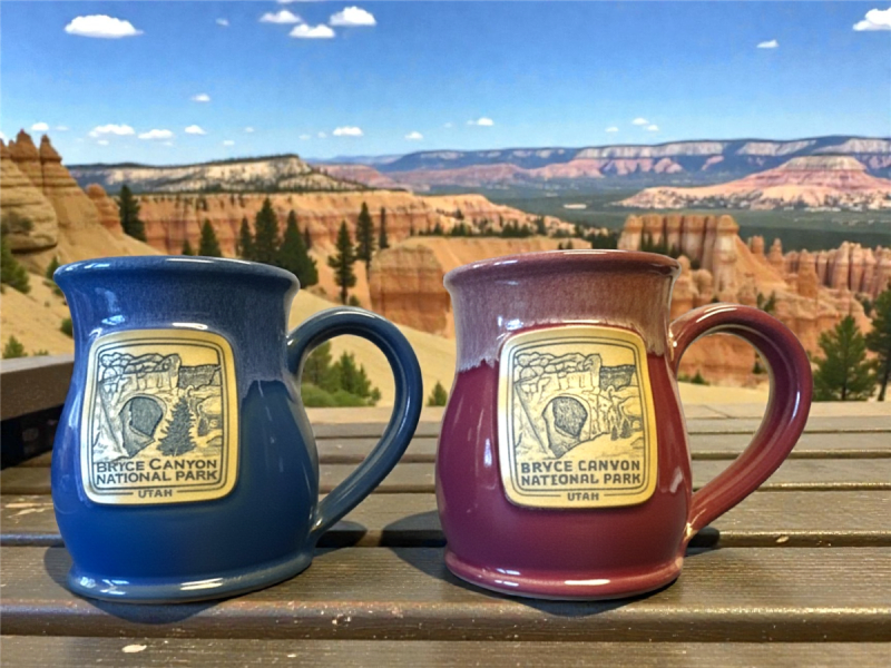 Natural Bridge Collectible Deneen Pottery Mug - handmade in the USA