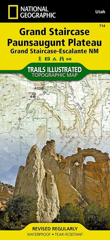 Grand Staircase Paunsaugunt Plateau National Geographic Map #714