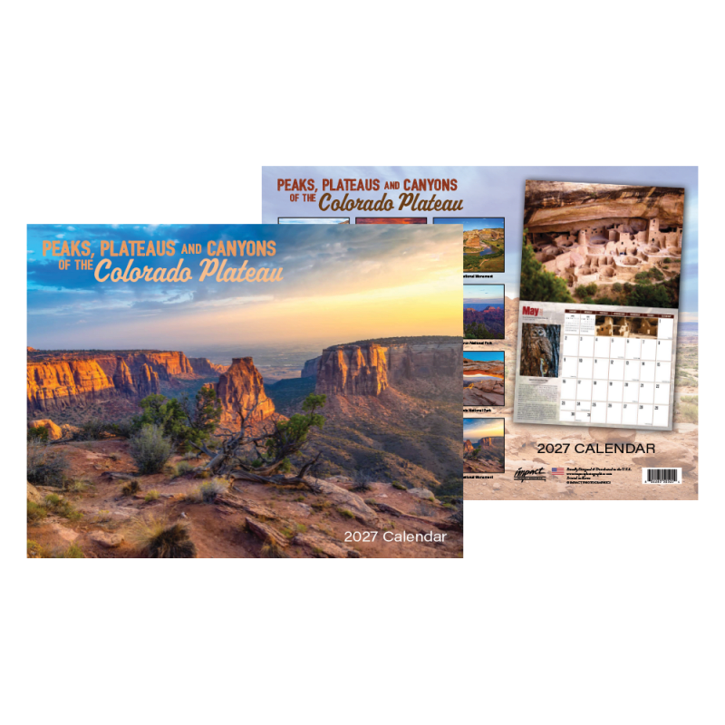 2027  Peaks, Plateaus and Canyons Calendar