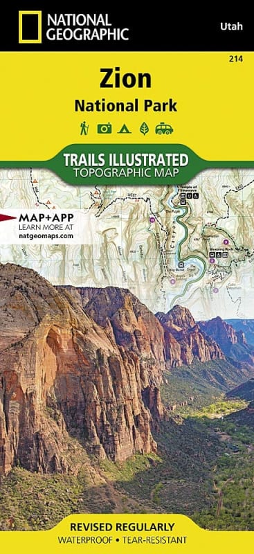 Zion National Park Trails Illustrated : 214