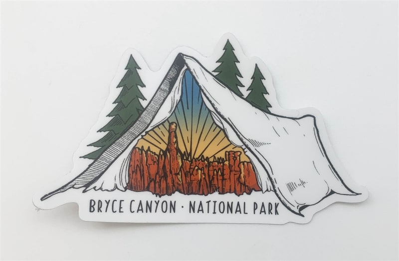 Bryce Canyon Wild Tribute Tent Sticker