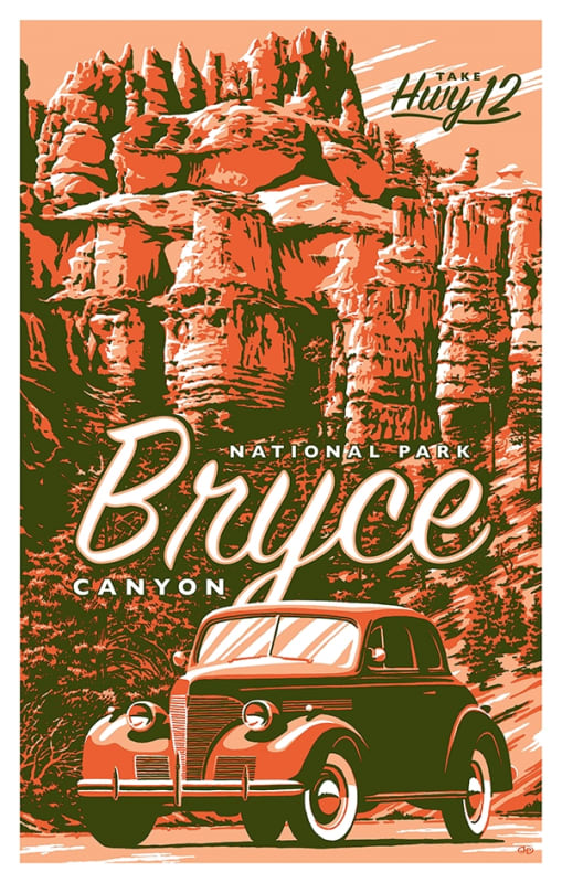 Bryce Canyon Hwy 12 Poster