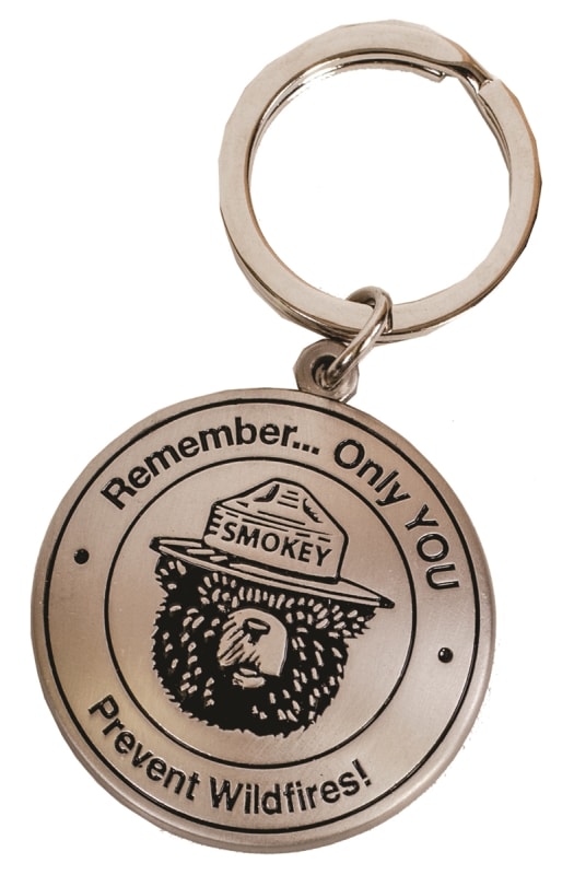 Smokey Bear Benchmark Keychain