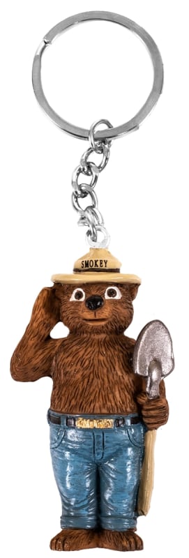 Smokey Bear Statue Keychain