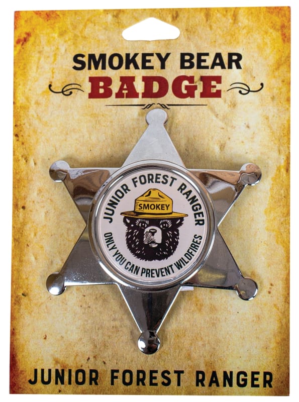 Smokey Bear Sheriff Badge Pin