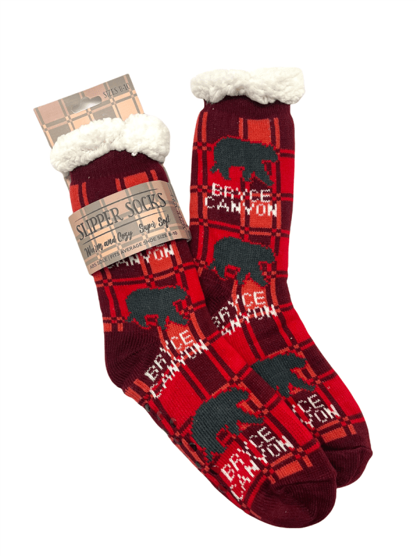 Bryce Canyon Bear Slipper Socks