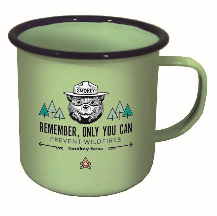 Smokey Bear Tin Camp Mug