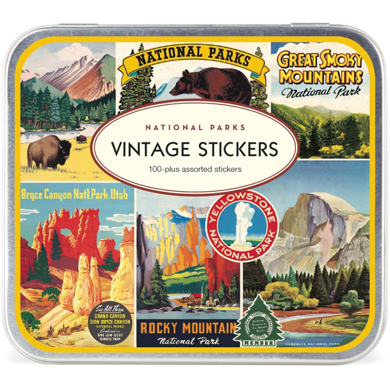 National Parks Tin of Stickers