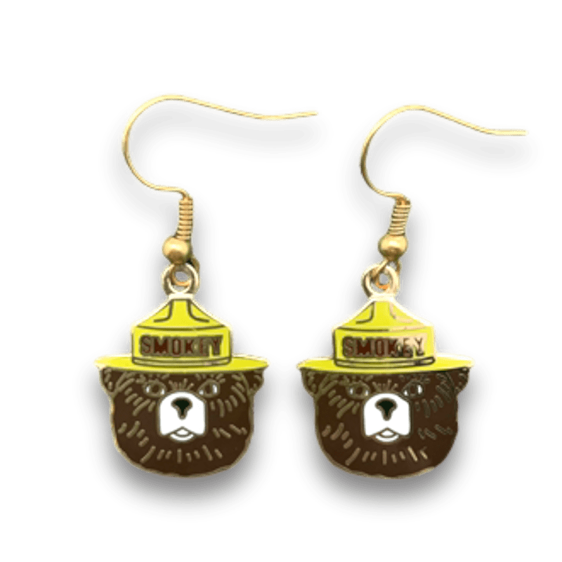 Smokey Bear Hanging Earrings