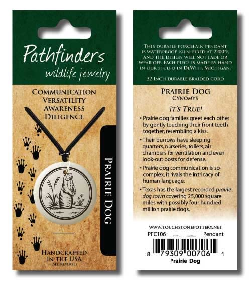 Prairie Dog - Pathfinder Porcelain Necklace