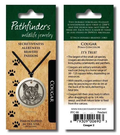 Cougar - Pathfinder Porcelain Necklace