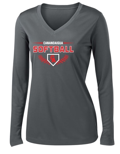 SPORT TEK PERFORMANCE LONG SLEEVE V-NECK TEE