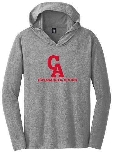 DISTRICT MADE TRI-BLEND JERSEY HOODED TEE - ADULT