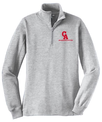 SPORT TEK 1/4 ZIP SWEATSHIRT PULLOVER - LADIES