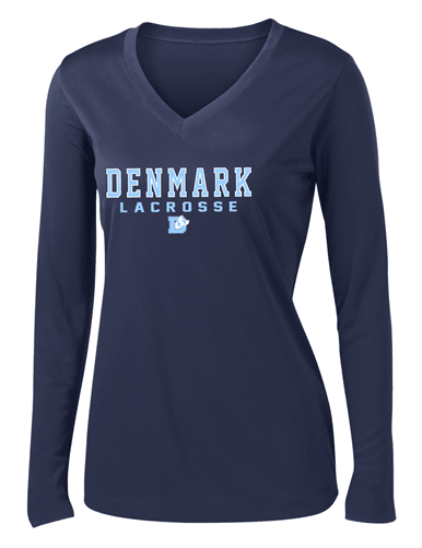 SPORT-TEK PERFORMANCE LONG SLEEVE V-NECK TEE - 2 COLORS