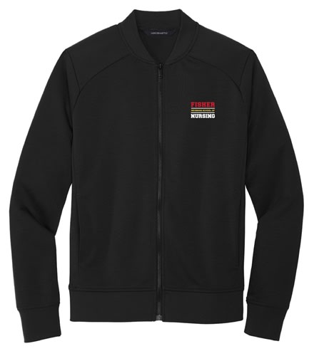 MERCER+METTLE DOUBLE KNIT FULL ZIP  JACKET