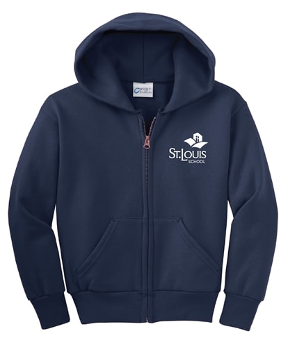 GILDAN FULL ZIP HOODED SWEATSHIRT